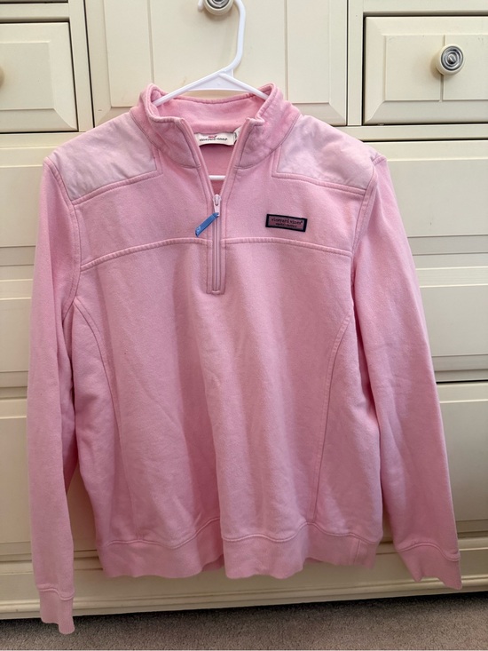 Vineyard Vines Tops - Vineyard Vines Light Pink Quarter-Zip Pullover